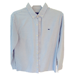 🐳Vineyard Vines button down, plaid long-sleeved shirt, size XL🐳
